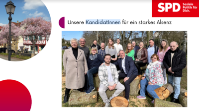 SPD Kandidatinnen Gemeinderatswahlen Alsenz 2024 (Bild vergrößern)