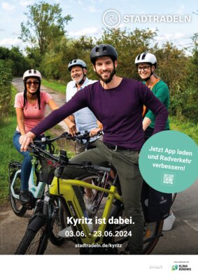 Aktion "Stadtradeln": Jetzt noch anmelden und für Kyritz mitradeln!