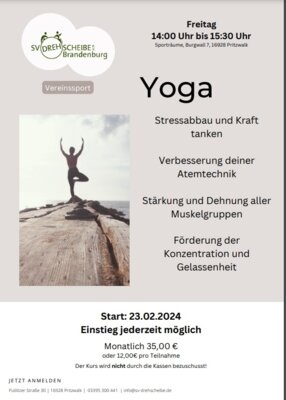 Yoga am Freitag