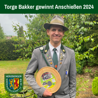 Torge Bakker gewinnt das Anschießen beim Schützenfest 2024