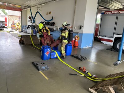 Übung Rettung und Brandbekämpfung