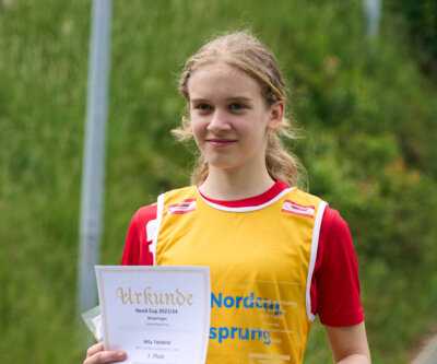 Mila Twarok gewinnt den NORDCUP in der Altersklasse 14/15