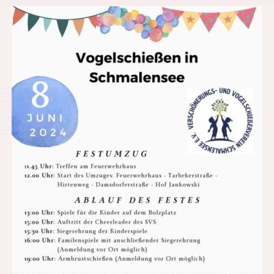 Foto zur Meldung: Vogelschießen: Heute Aufbau, morgen Feier – was man jetzt noch wissen muss