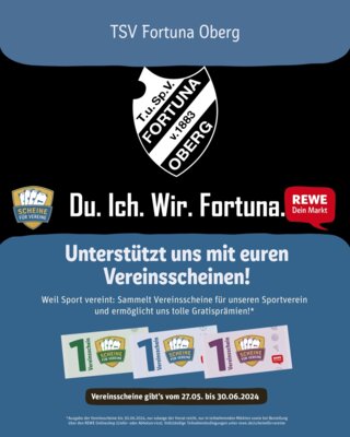 REWE- Scheine für Vereine! (Bild vergrößern)