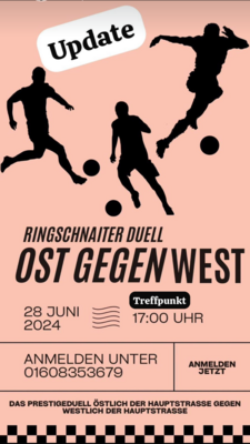 Freitag, 28.06.24 - Das Duell ....Ost gegen West ....Spitzenfußball im Dürnachstadion (Bild vergrößern)