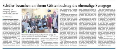 Schulklasse aus Idar-Oberstein nutzt unser pädagogisches Angebot