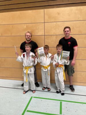 Judokids nach dem Kampf