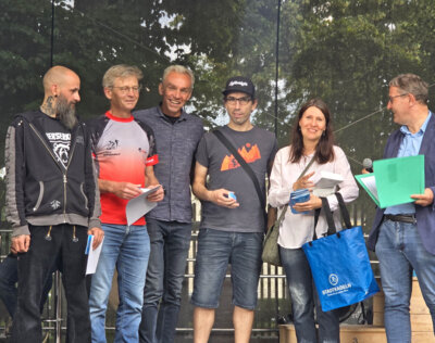 Foto zur Meldung: Stadtradeln: Siegerehrung beim Gutsparkfest