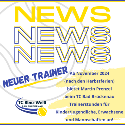 Neuer Trainer ab November 2024