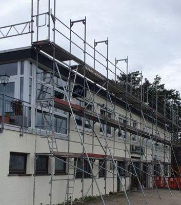 Sportgaststätte Zollernblick Salzstetten während Renovierung geschlossen (Bild vergrößern)