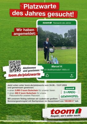 Marcel Hütter nominiert für Platzwart des Jahres - Jetzt täglich wählen (Bild vergrößern)