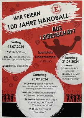 Foto zur Meldung: +++ Wir feiern 100 Jahre Handball +++