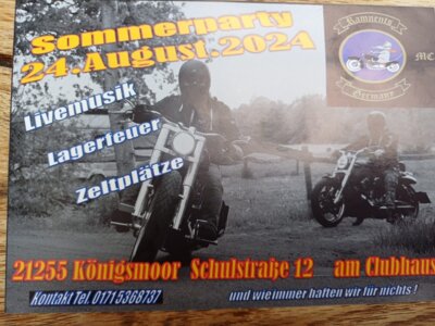 Sommerparty MC Ramnents
