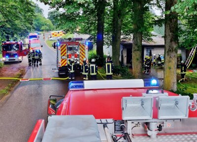 Foto zur Meldung: Feuerwehr eilt zum Einsatz nach Belau, zur Not mit dem Rad