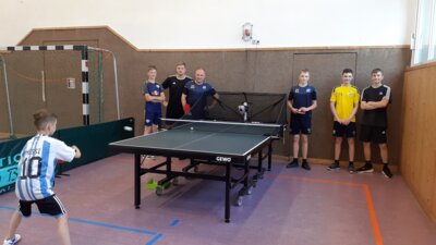 Foto zur Meldung: Tischtennis: Neuanschaffung soll Leistung steigern