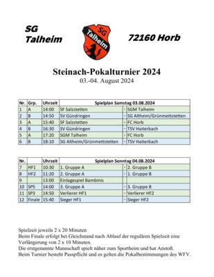 Fussball: Steinachpokal KW31 (Bild vergrößern)