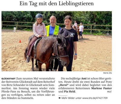 Ein Tag mit den Lieblingstieren / 9. Glückstädter Pferdefest