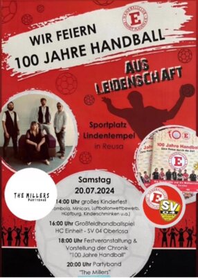 Foto zur Meldung: Einheit feiert „100 Jahre Handball“