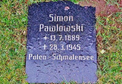 Grabplatte für Simon Pawlowski in Bornhöved