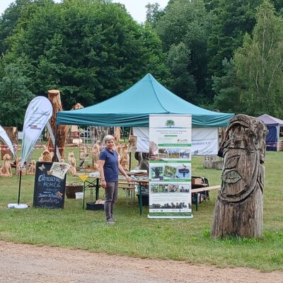 Foto zur Meldung: Holzskulpturenwettbewerb in Tornau