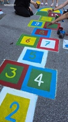 FGZ: Verschönerung des Schulhofes (Bild vergrößern)