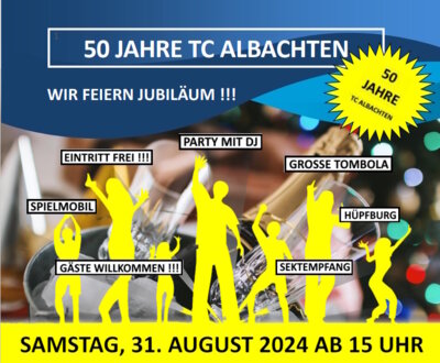 Wir feiern Jubiläum...!!! Am Samstag, 31. August 2024 ab 15:00 Uhr (Bild vergrößern)