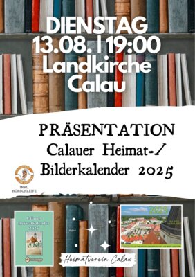 Einladung Doppelpremiere Calauer Heimatkalender/Bilderkalender 2025 (Bild vergrößern)