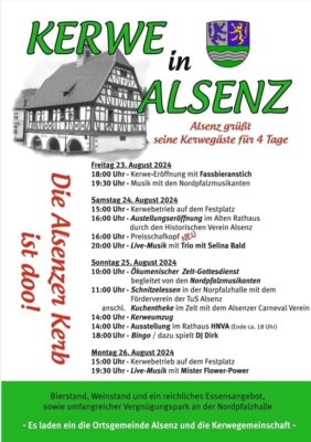 Alsenzer Kerwe Programm (Bild vergrößern)
