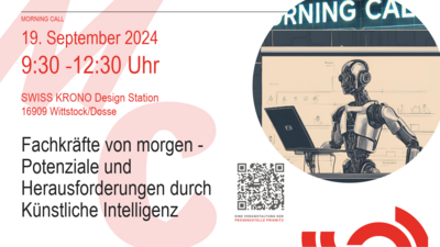 Foto zur Meldung: Einladung zum Morning Call „Fachkräfte von morgen - Potenziale und  Herausforderungen durch Künstliche Intelligenz“