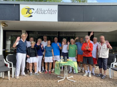 Neues vom Team 65+  -  Freundschaftsspiel mit TC Mauritz (Bild vergrößern)