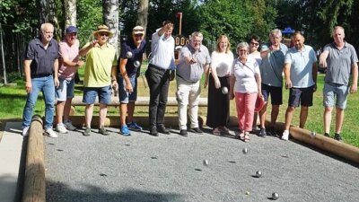 Einweihung der Bocciabahn am Goldbergsee in Marktschorgast, Foto: Bruno Preißinger (Bild vergrößern)