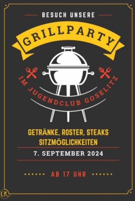 07.09.2024 - Grillparty im Jugendclub Goselitz