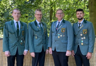 Marian Spenner, Morten Spenner, Martin Duke und Luis Ackmann (v.l.)