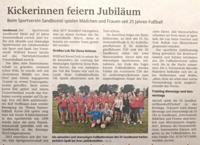 25 Jahre Damenfußball - es war Zeit zu feiern (Bild vergrößern)