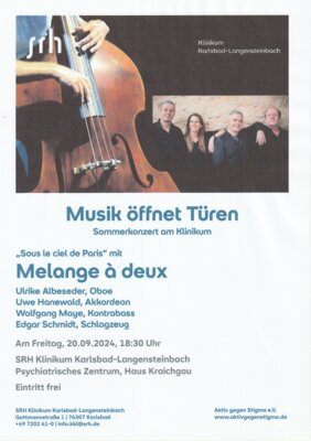 Konzert Musik öffnet Türen mit Melangeá deux