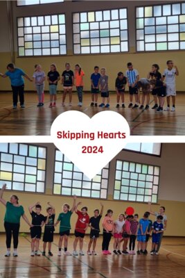 Projekt Skipping Hearts - Springende Herzen in Klasse 3 und 4 (Bild vergrößern)
