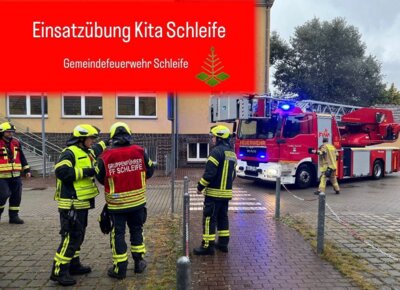 Einsatzübung Kita Pfiffikuss Schleife