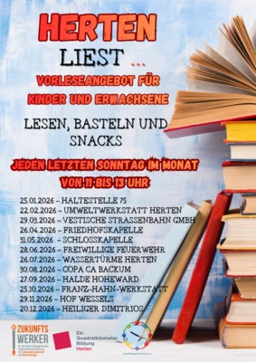 Herten liest besonders (Bild vergr&ouml;&szlig;ern)