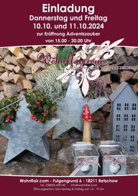 Eröffnung des Adventszaubers im Wohnflair