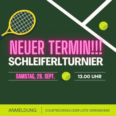 Meldung: Schleiferlturnier