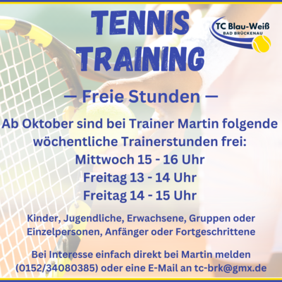Freie Trainerstunden