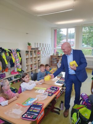Aktion Bio-Brot-Box in den Klassen 1a und 1b