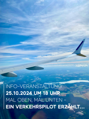 Foto zur Meldung: Informationsveranstaltung zum Thema Luftfahrt am 25.10.2024 um 18 Uhr