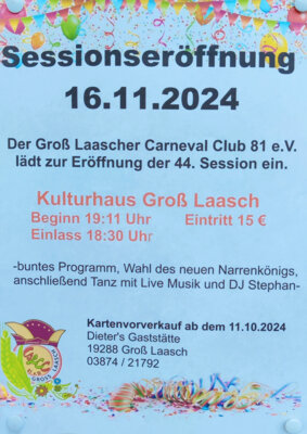 Foto zur Meldung: Gross Laasch - Sessionseröffnung - 16.11.2024