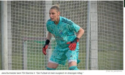Jana Burmeister - eine Meisterin in der Kreisliga (Bild vergrößern)