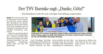 Ehrenamt überrascht Götz Kleindienst (Bild vergrößern)