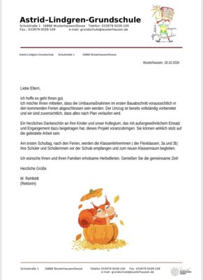 Meldung: Elternbrief