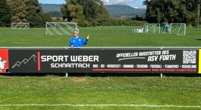 Helga Leißner, Bandenwerbung Sport Weber Schnaittach (Bild vergrößern)