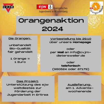 Orangenaktion des CVJM - Vorbestellung bis 29.10.24 (Bild vergr&ouml;&szlig;ern)