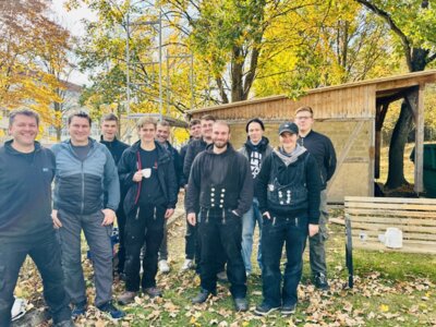 Weiterarbeit am Grünen Klassenzimmer Herbst 2024 (Bild vergrößern)